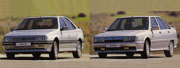 Peugeot 405 Mi16 vs Renault 21 Turbo
