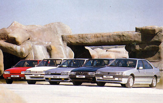 Peugeot 405 Mi 16 vs Renault 21 Turbo
